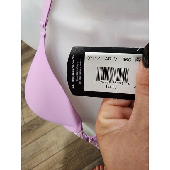 NWT Maidenform One Fabulous Fit Full Coverage Lace Racerback Bra 07112 Size 36C - Picture 3 of 8